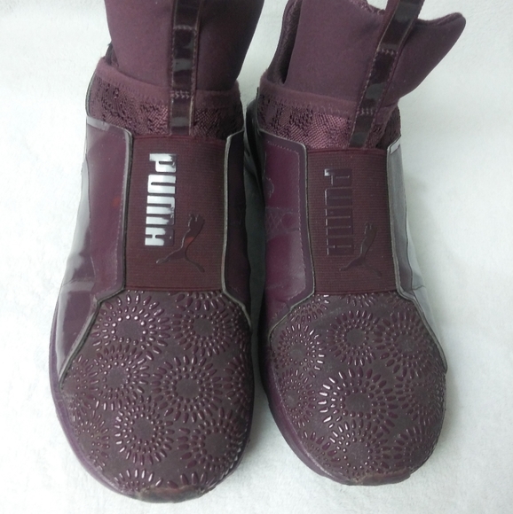 puma womens shoes burgundy